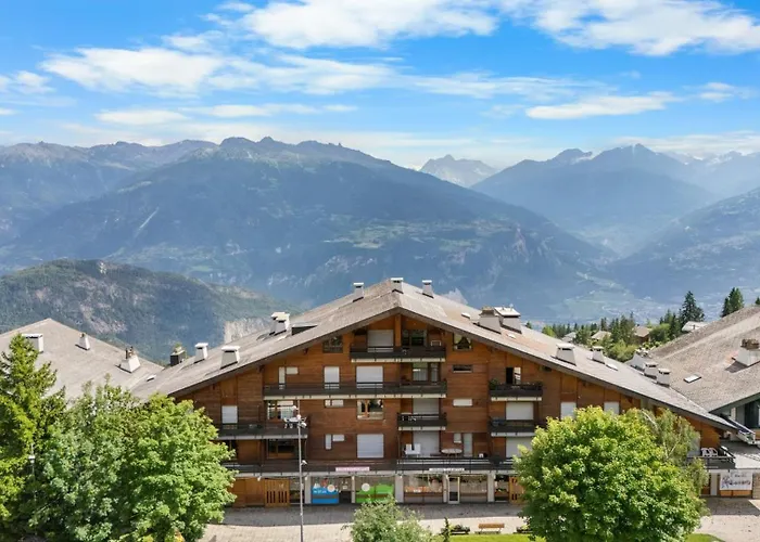 Lejlighed Mars 503 Sur La Place Du Village A Avec Vue Sur Les Alpes *
