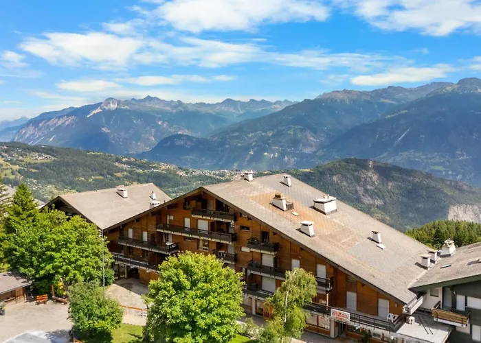 Lejlighed Mars 503 Sur La Place Du Village A Avec Vue Sur Les Alpes Anzère