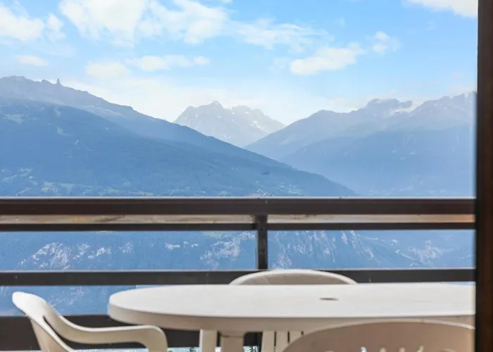 Mars 503 Sur La Place Du Village A Avec Vue Sur Les Alpes * Anzère