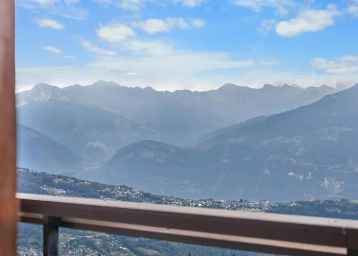 Mars 503 Sur La Place Du Village A Avec Vue Sur Les Alpes Appartement Anzère