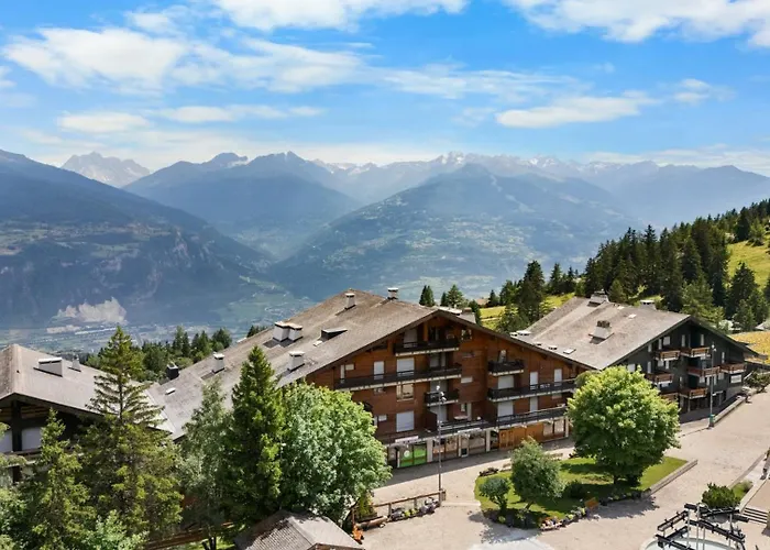 Mars 503 Sur La Place Du Village A Avec Vue Sur Les Alpes Appartement Anzère